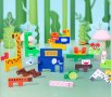 Многофункционална дървена игра с магнитен риболов тетрис с животни, снимка 7