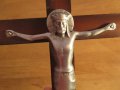 Кръст, Голям старинен православен настолен кръст, настолно разпятие, разпятие Исус Христос 41х 23, снимка 6