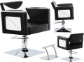 Хидравличен въртящ се фризьорски стол Eve за фризьорски салон с поставка за крака 83002-EVE-FOTEL, снимка 1 - Фризьорски столове - 43850075