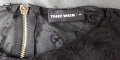 Tally Weijl M черен дантелен кроп топ с дълъг ръкав, снимка 9