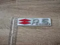 Renault RS Рено Р.С емблема червено със сребристо, снимка 5