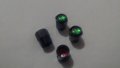 Метални черни ,сиви , червени и сини капачки за вентили винтили зелени четирилистни детелини, снимка 5