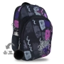 Ученическа раница, Лилав - Черен, 33x18x48см., снимка 2