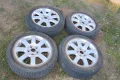 Алуминиеви джанти 5X112 16 ki VW Audi Seat Skoda 6.5J ET50 +зимни гуми 205 55 16 4броя цена за брой, снимка 1