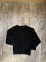 Черна блуза лек тънък пуловер овърсайз  широк прилеп перли  Zara , снимка 17