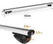Универсални алуминиеви напречни греди за багажник с ключ - 132 см., снимка 5