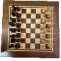 Шах - табла орехов фурнир, снимка 1