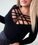 Секси дамска блузка S нова, снимка 1 - Блузи с дълъг ръкав и пуловери - 43959769