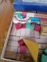 Стар детски дървен конструктор #3, снимка 5