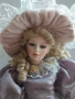 Винтидж колекционерска порцеланова кукла Андреа Alberon Collection нова висока, снимка 12