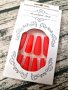 Комплект Разкошни Press-on Изкуствени Нокти 24 броя в Цвят Ярко Червено Кадифе КОД nail92, снимка 5