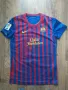 NIKE BARCELONA HOME FOOTBALL SHIRT - юношеска футболна тениска , снимка 4