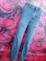 Chester Jeans Дамски дънки с ципове, джобове и широко прави крачоли С/М, снимка 5