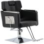 Хидравличен въртящ се фризьорски стол Brado за фризьорски салон с поставка за крака FJ-83006-FOTEL, снимка 1 - Фризьорски столове - 43850435
