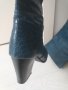 Красиви петролено сини чизми , снимка 5