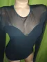 Collection L- Черно боди бикина с тюлени дълги ръкави , снимка 5