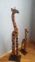 Дървени африкански фигури на жирафи, снимка 4