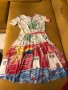 Дамска рокля с детски рисунки, снимка 1 - Рокли - 37620149