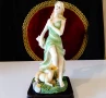 Порцеланова статуетка,фигура Дама,Фея и Сърна,22 см. , снимка 1