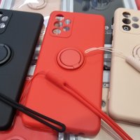 Xiaomi,iPhone,Samsung луксозен силикон РИНГ с връзка за ръка, снимка 14 - Калъфи, кейсове - 34617186