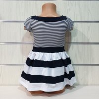 Нова детска моряшка рокличка с панделка от 1 годинка до 6 години, снимка 4 - Детски рокли и поли - 29040382