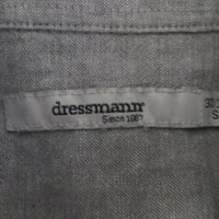 Мъжка риза с дълъг ръкав от лен Dressmann, снимка 4 - Ризи - 27428518