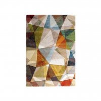 120х170см Разноцветен килим с абстрактен дизайн, снимка 5 - Килими - 32570584
