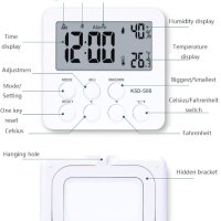 Стаен термометър,Вътрешен хигрометър, влагомер, цифров монитор , снимка 3 - Друга електроника - 43365165