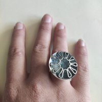 Сребърен пръстен (76), снимка 1 - Пръстени - 39118446
