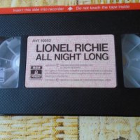 Lionel Richie-all night long vhs, снимка 2 - Плейъри, домашно кино, прожектори - 43595186