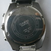 CASIO Edifice, chronograph, water resistant 100m, Japan, снимка 6 - Мъжки - 40277816