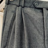 Модерен стилен вълнен панталон,мъжка кройка, снимка 6 - Панталони - 34594112