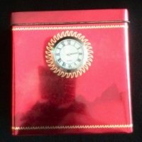 Ламаринена кутия с часовник, снимка 6 - Други ценни предмети - 37314117