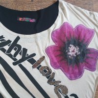 desigual - страхотна дамска блуза КАТО НОВА , снимка 1 - Туники - 28665416