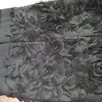 Елегантна черна рокля Jjina fruit, снимка 12 - Рокли - 28874584