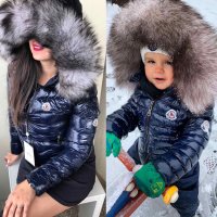 детско и дамско яке moncler с лисица код 17, снимка 1 - Якета - 27302970