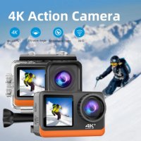 Ultra HD 4K 30FPS 16MP WiFi екшън камера Двоен екран 2.0 170 30M, снимка 1 - Камери - 43185969