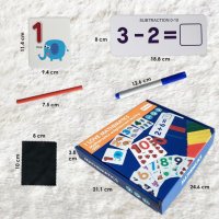 Образователна игра за съпоставяне на числа + флаш карти, пръчици, числа.., снимка 7 - Образователни игри - 38774384