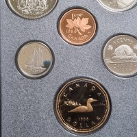 Монети . Канада.1988 г.  Лот от 7 бр . Като 1 долар  от 1988 година  е сребърен., снимка 8 - Нумизматика и бонистика - 43313118