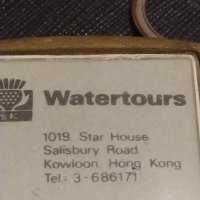 Рекламен ключодържател Watertours Hong Kong рядък за КОЛЕКЦИЯ ДЕКОРАЦИЯ 42301, снимка 3 - Колекции - 43618391