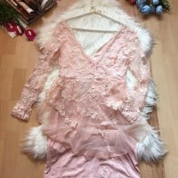 Нова розова рокля с дантела, снимка 6 - Рокли - 13109173
