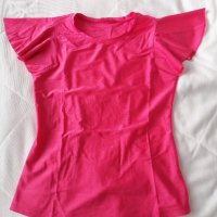 Дамска розова блуза , снимка 1 - Тениски - 40790266