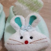 Нови! Бебешки буйки/терлички ,,Зайче" 🐰, снимка 2 - Бебешки обувки - 32794496