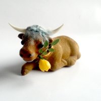 от 1960-те крава бик кимащ - декор на таблото за кола - кимаща глава, снимка 5 - Други ценни предмети - 43353003