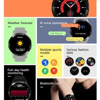 Смарт часовник Smart Watch F8 - GPS, Разговори, Facebook и Messenger Известия, снимка 2 - Смарт гривни - 43670188