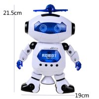 Интерактивен танцуващ робот със светлини и звуци, завъртане на 360°, снимка 3 - Музикални играчки - 43071427