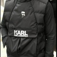 Karl Lagerfeld Nike мъжки елек зимена  дебела ветроустойчива пухенка, снимка 4 - Спортни дрехи, екипи - 32247769