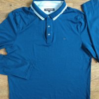 Michael Kors Polo Shirt Blue - страхотна мъжка блуза КАТО НОВА, снимка 4 - Блузи - 27790388