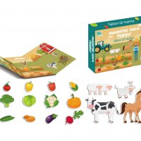 Ферма - игра с магнити на животни и зеленчуци, снимка 1 - Образователни игри - 38483608