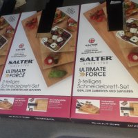 Комплект от 3 Бамбукови дъски за рязане Salter Ultimate Force, снимка 1 - Прибори за хранене, готвене и сервиране - 43743917